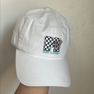 MTV White Baseball Cap